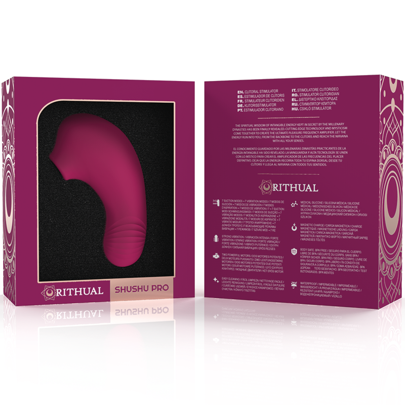 Rithual - Shushu Pro Pocket Estimulador Clitoris 2 Potentes Motores Orquidea