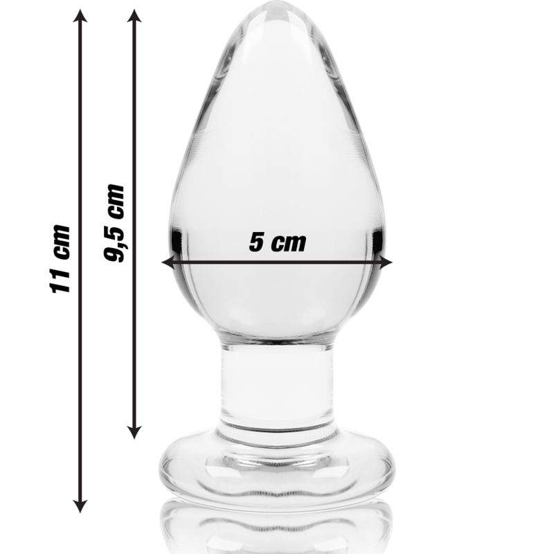 Plug Cristal Nebula Series By Ibiza - Modelo 3 Borosilicato 11 X 5 Cm Transparente