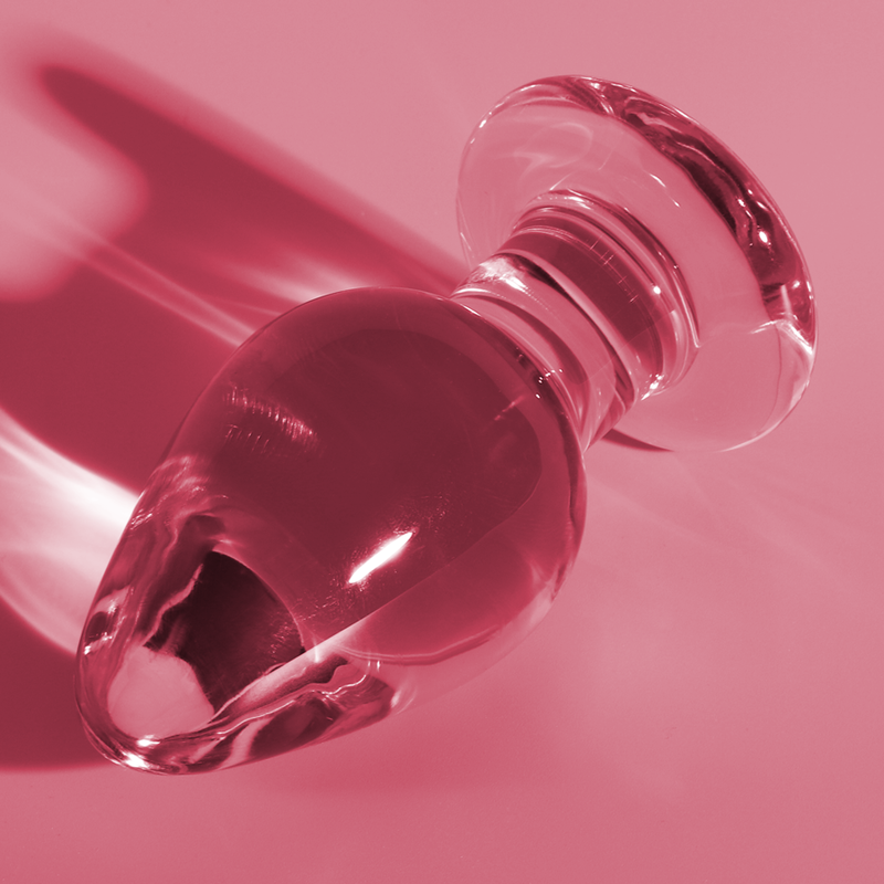 Plug Cristal Nebula Series By Ibiza - Modelo 3 Borosilicato 11 X 5 Cm Rosa