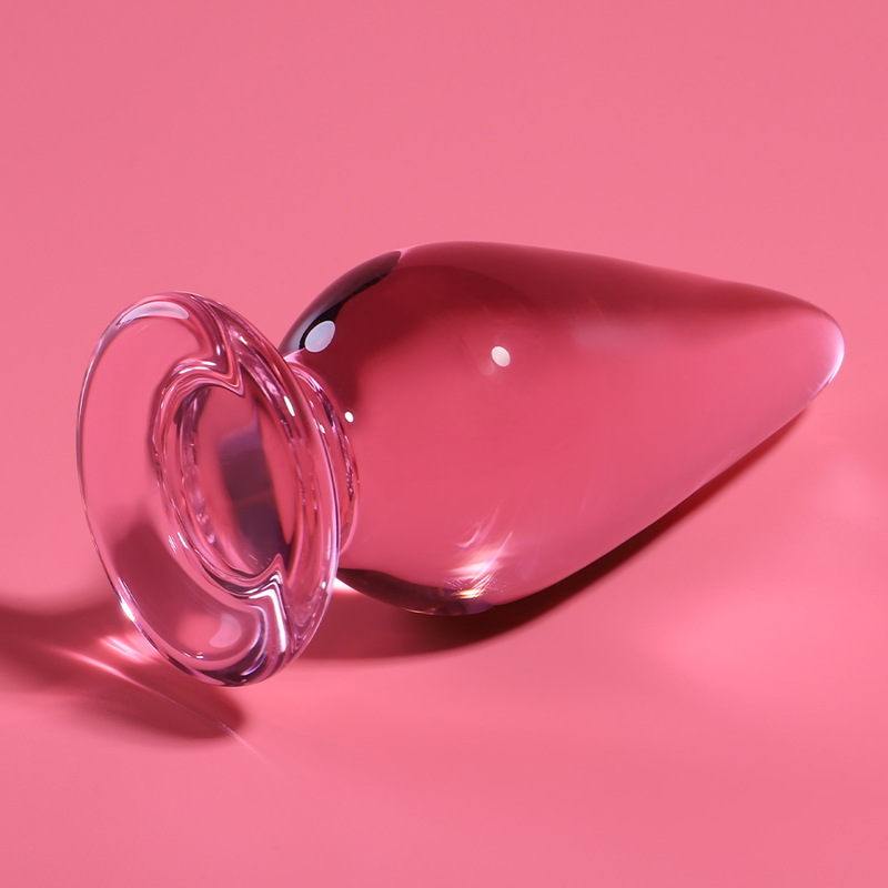 Plug Cristal Nebula Series By Ibiza - Modelo 4 Borosilicato 11 X 5 Cm Rosa