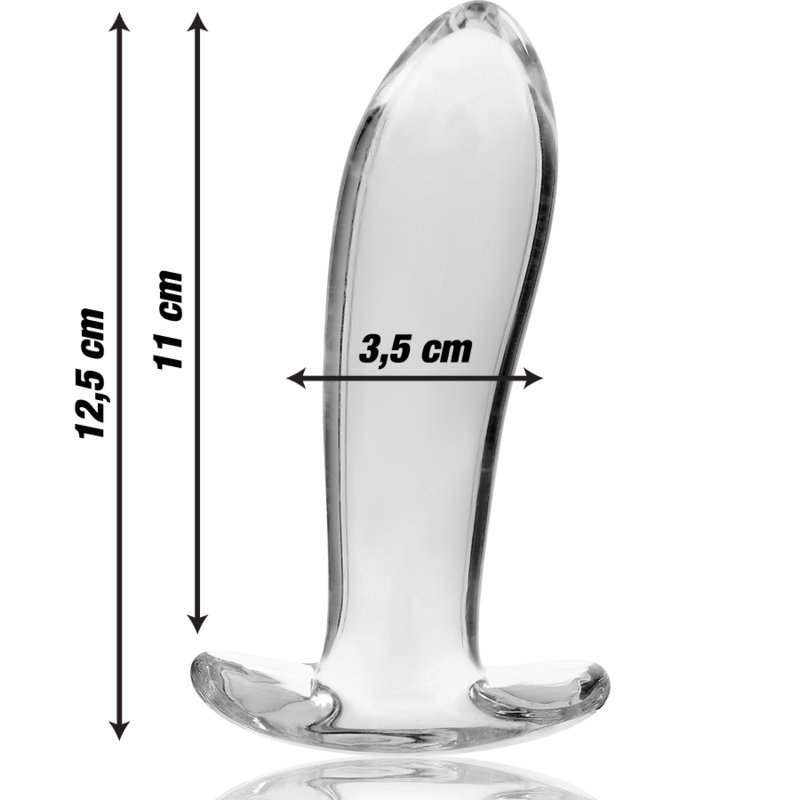 Plug Cristal Nebula Series By Ibiza - Modelo 5 Borosilicato 12.5 X 3.5 Cm Transparente