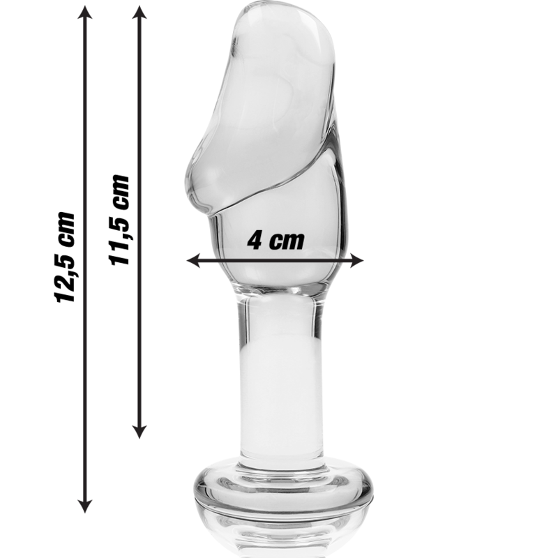Plug Cristal Nebula Series By Ibiza - Modelo 6 Borosilicato 12.5 X 4 Cm Transparente