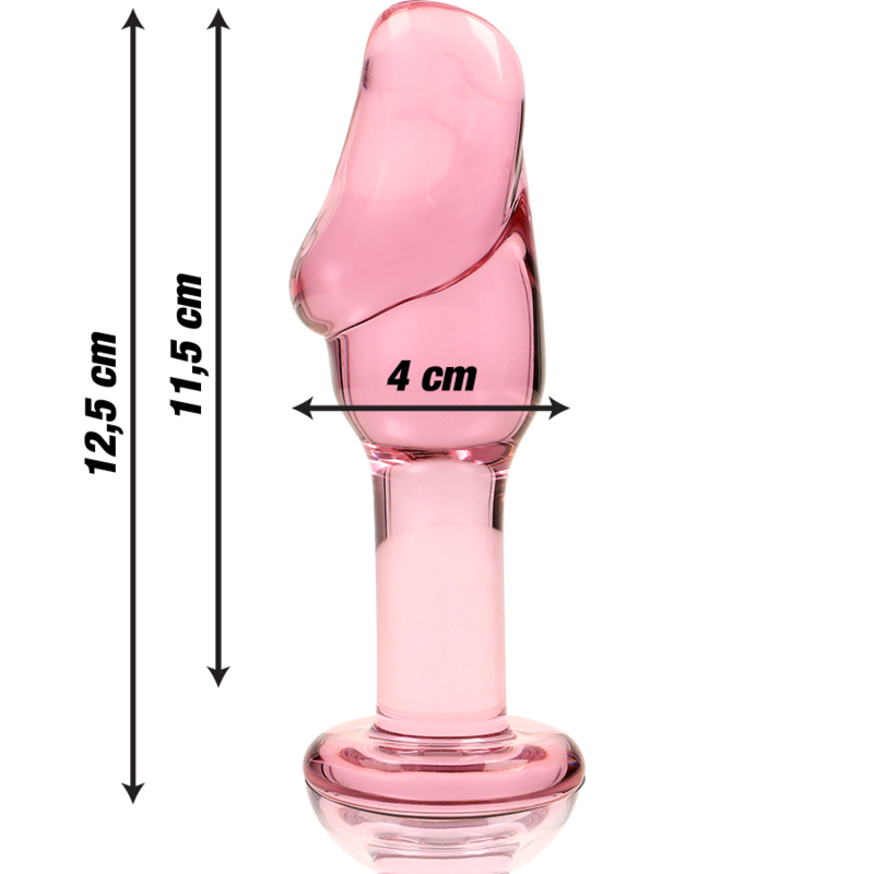 Plug Cristal Nebula Series By Ibiza - Modelo 6 Borosilicato 12.5 X 4 Cm Rosa