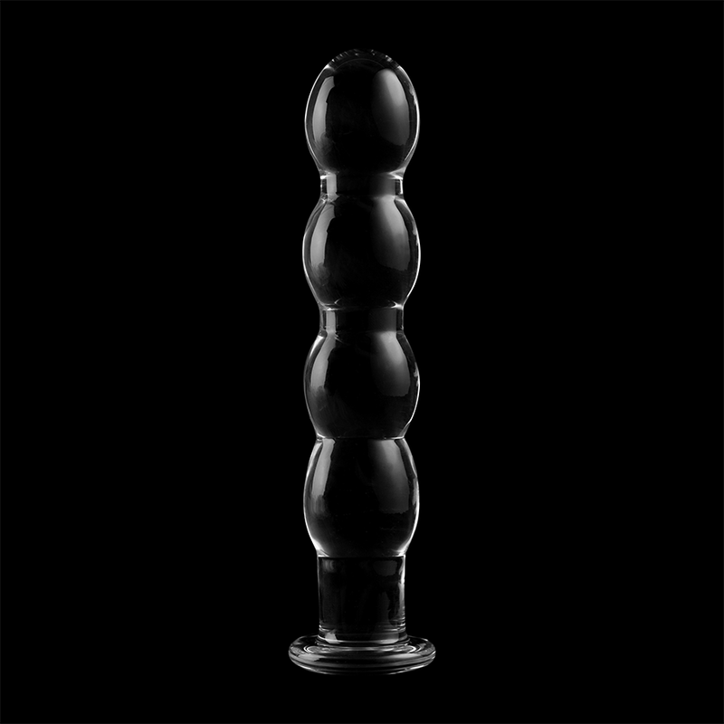 Dildo Cristal Nebula Series By Ibiza - Modelo 10 Borosilicato 16.5 X 3.5 Cm Transparente