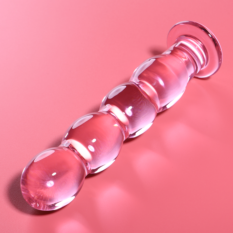 Dildo Cristal Nebula Series By Ibiza - Modelo 10 Borosilicato 16.5 X 3.5 Cm Rosa