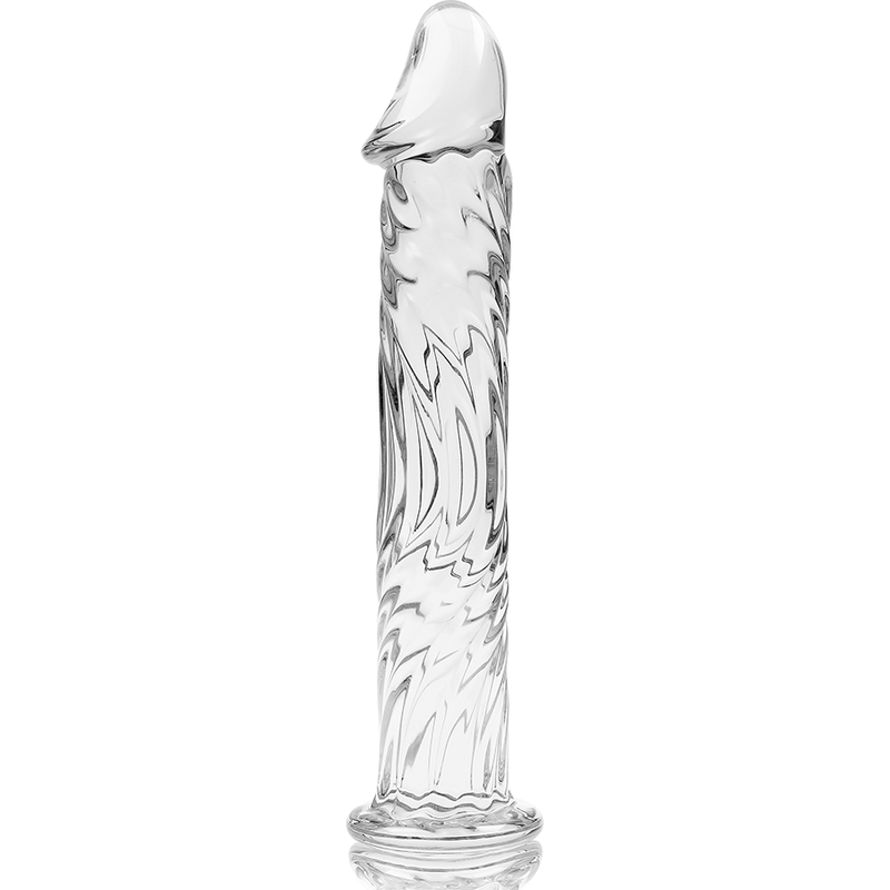 Dildo Cristal Nebula Series By Ibiza - Modelo 12 Borosilicato 17 X 3.5 Cm Transparente