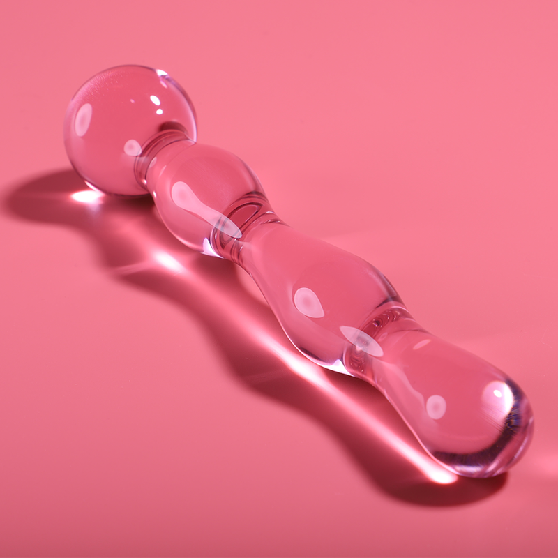 Dildo Cristal Nebula Series By Ibiza - Modelo 13 Borosilicato 18 X 3.5 Cm Rosa