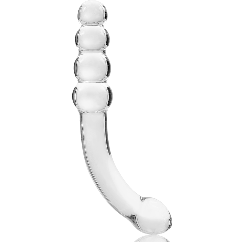Dildo Cristal Nebula Series By Ibiza - Modelo 14 Borosilicato 18.5 X 3 Cm Transparente
