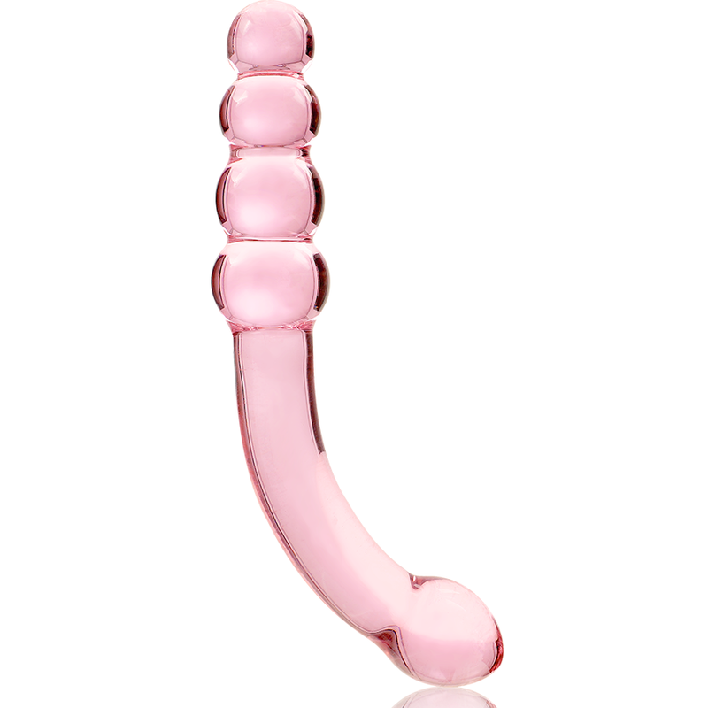 Dildo Cristal Nebula Series By Ibiza - Modelo 14 Borosilicato 18.5 X 3 Cm Rosa
