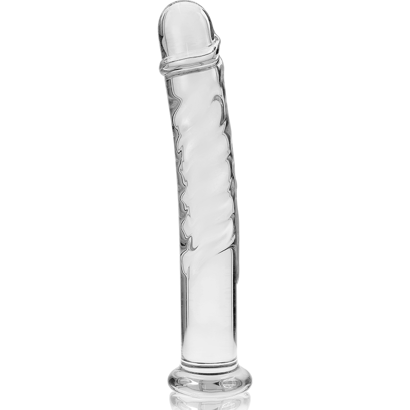 Dildo Cristal Nebula Series By Ibiza - Modelo 16 Borosilicato 18.5 X 3 Cm Transparente