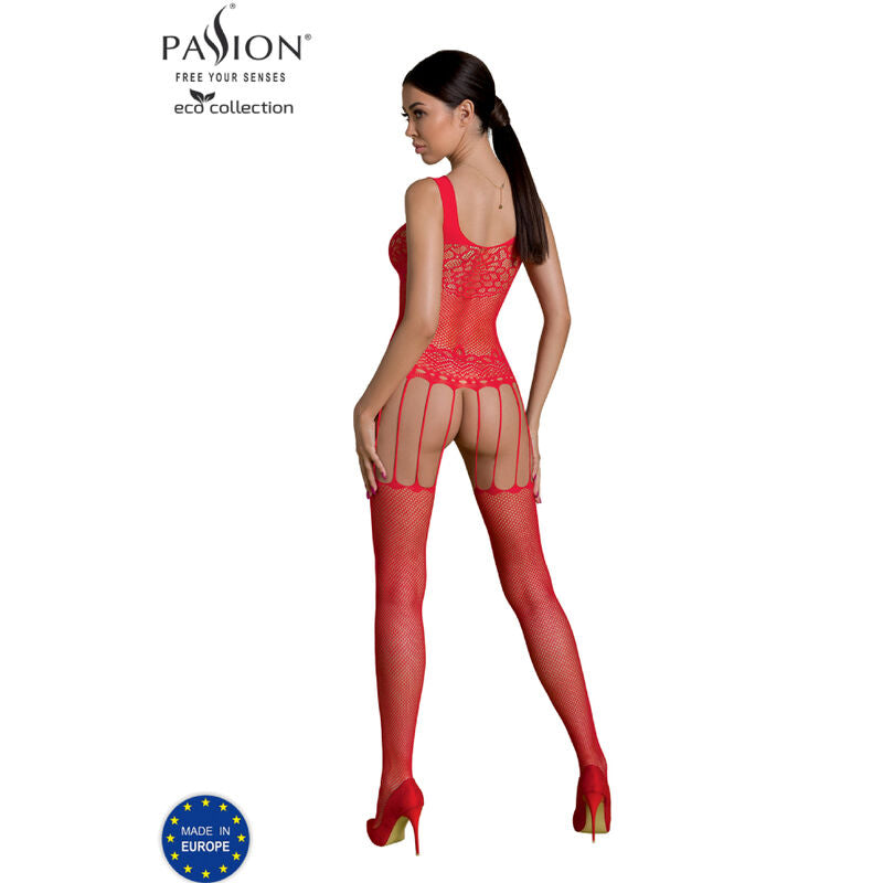 Passion - Eco Collection Bodystocking Eco Bs001 Rojo