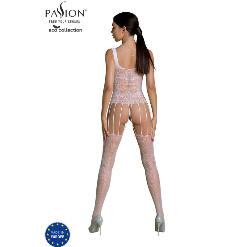 Passion - Eco Collection Bodystocking Eco Bs001 Blanco