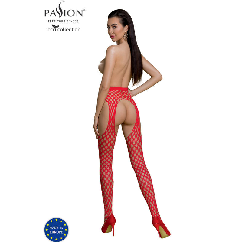 Passion - Eco Collection Bodystocking Eco S003 Rojo