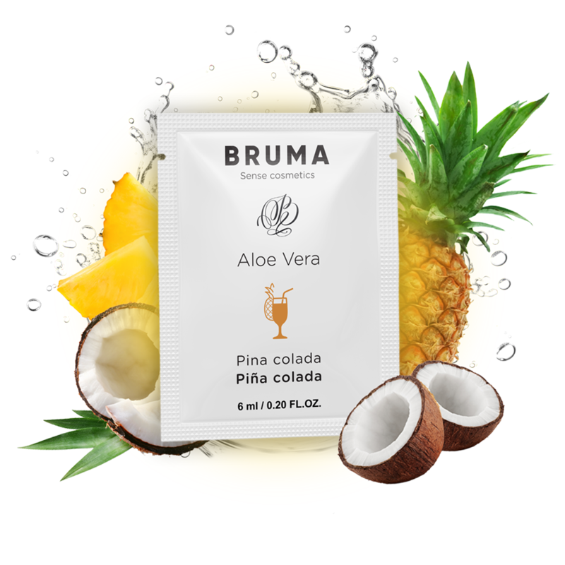 Bruma - 6 Ml Gel Deslizante Con Aloe Vera Sabor A Piña Colada