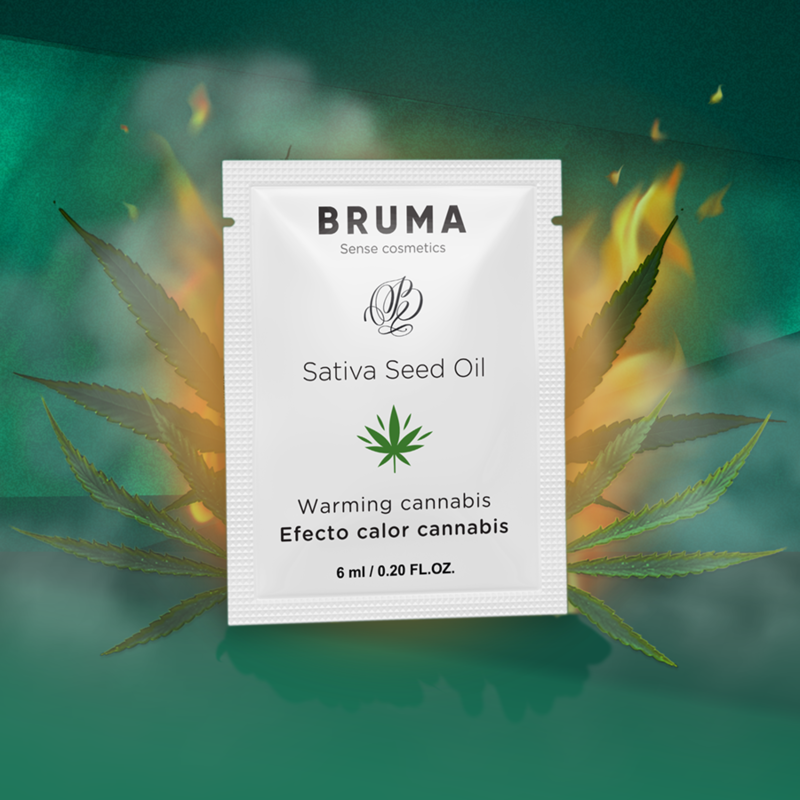 Bruma - Gel Deslizante Con Aceite De Semilla Efecto Calor Sabor Cannabis 6 Ml