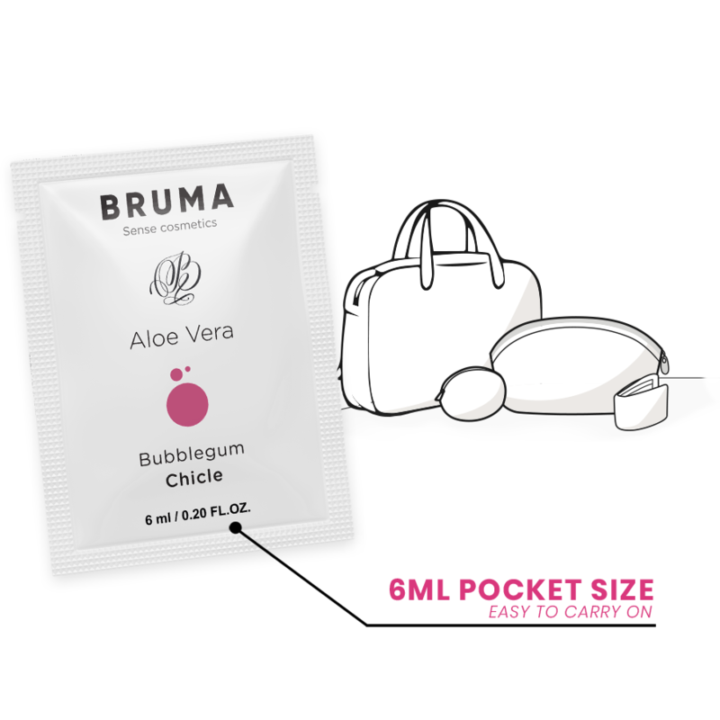 Bruma - 6 Ml Gel Deslizante Con Aloe Vera Sabor A Chicle