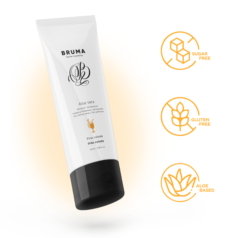 Bruma - Gel Deslizante Con Aloe Vera Sabor A Piña Colada 100 Ml
