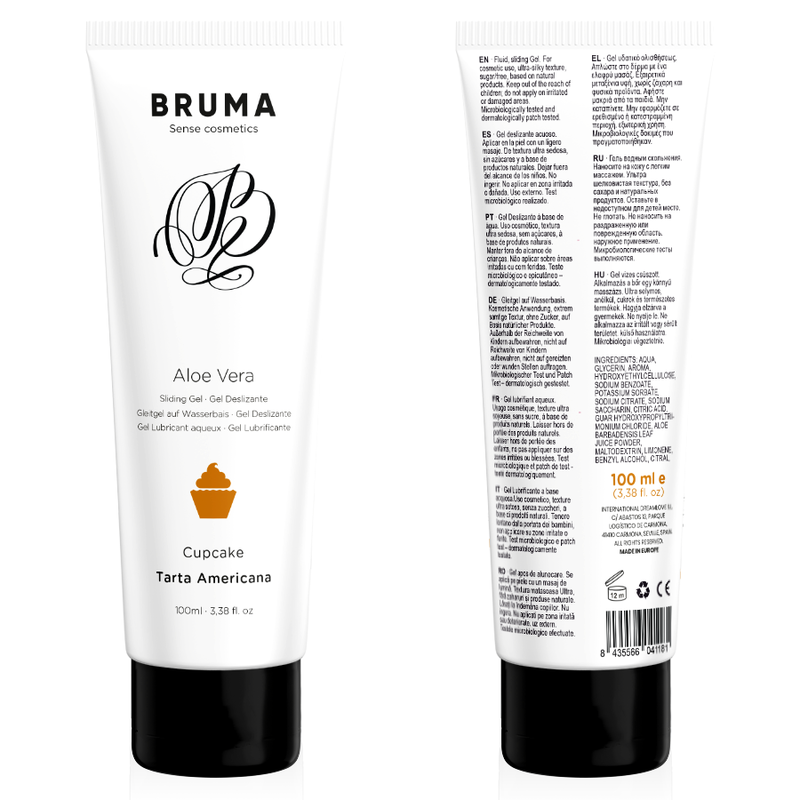Gel Deslizante Bruma Con Aloe Vera Sabor A Tarta Americana 100 Ml