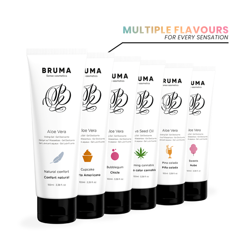 Bruma - Gel Deslizante Con Aloe Vera Sabor A Chicle 100 Ml