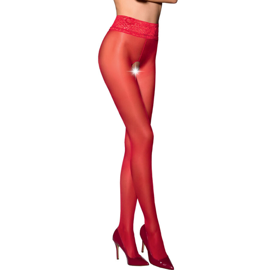 Medias Passion Tiopen 008 Rojo 3/4 (30 Den)