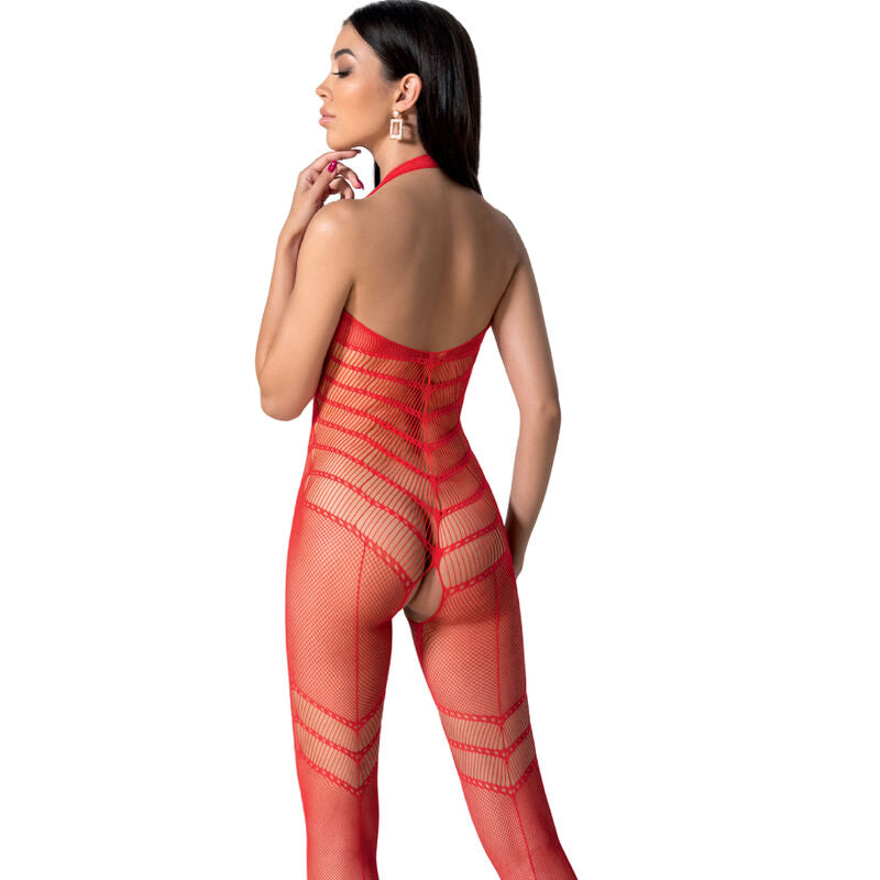 Passion - Bs100 Bodystocking Rojo Talla Única