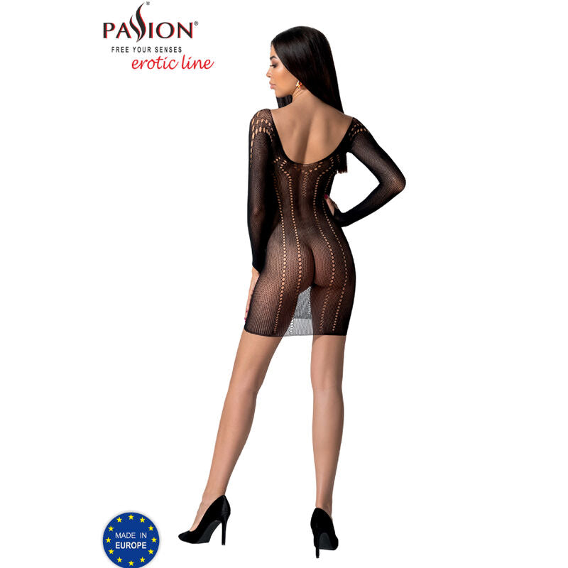 Passion - Bs101 Bodystocking Negro Talla Unica