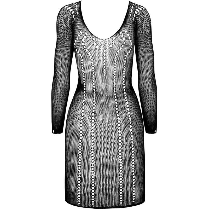 Passion - Bs101 Bodystocking Negro Talla Unica