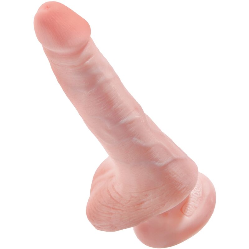 King Cock - Pene Realistico Con Testiculos 13.5 Cm Natural