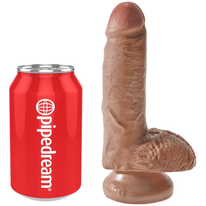 King Cock Pene Con Testículos De 7 - Bronceado