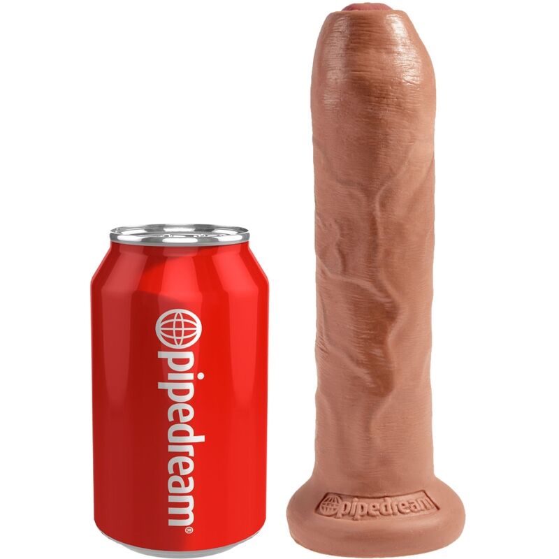 King Cock - Pene Realistico Con Prepucio 17.8 Cm Caramelo