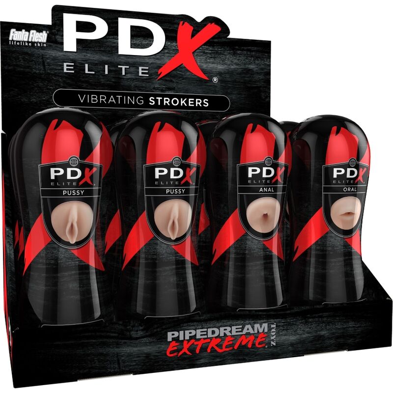 Pdx Elite - Set Masturbador Stroker 12 Unidades: 6x Vagina, 3x Ano, 3x Boca