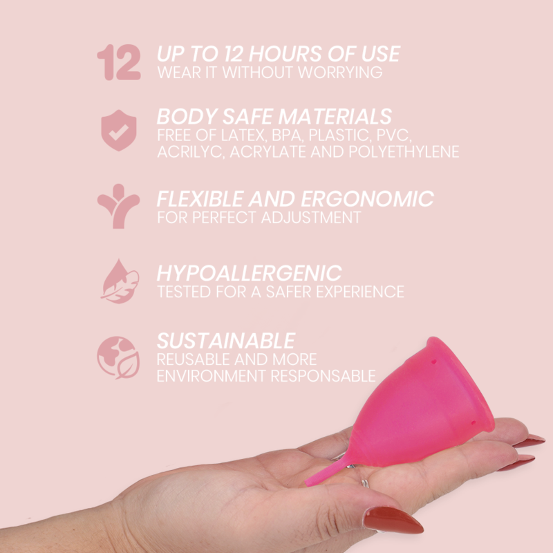 Intimichic - Copa Menstrual Silicona Medica - Talla S