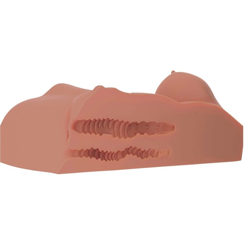 Pdx Plus - Torso Masturbador Femenino Doble Entrada Caramelo