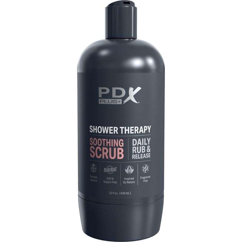 Pdx Plus - Masturbador Stroker Diseño Discreto De Bote Champu Soothing Scrub Caramelo