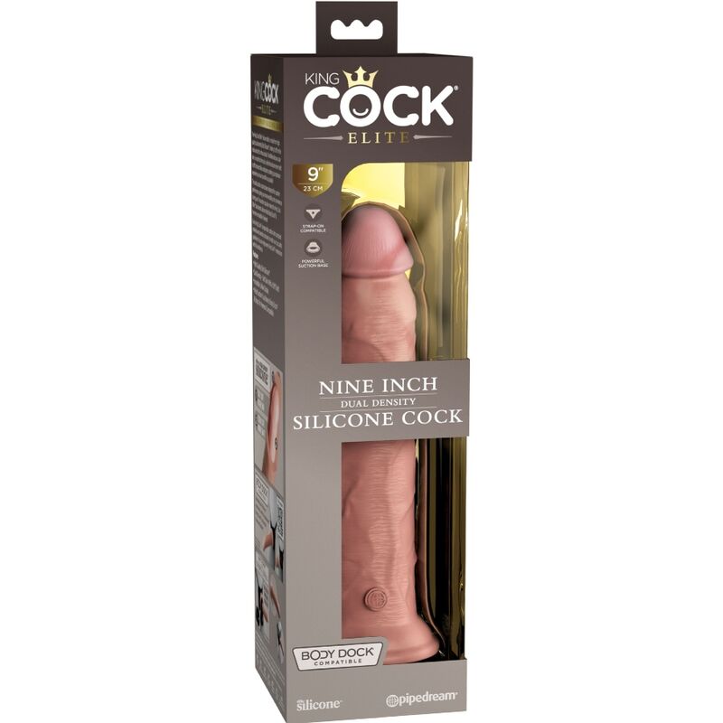 9 Inch 2 Density Silicone Cock - Piel