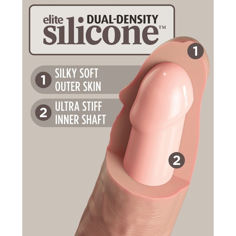 Dildo Realistico King Cock Elite Silicona 28 Cm