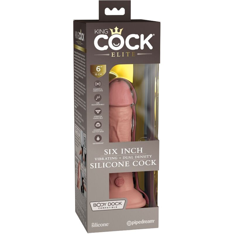 Dildo 6 Inch 2density Vibe Cock - Piel