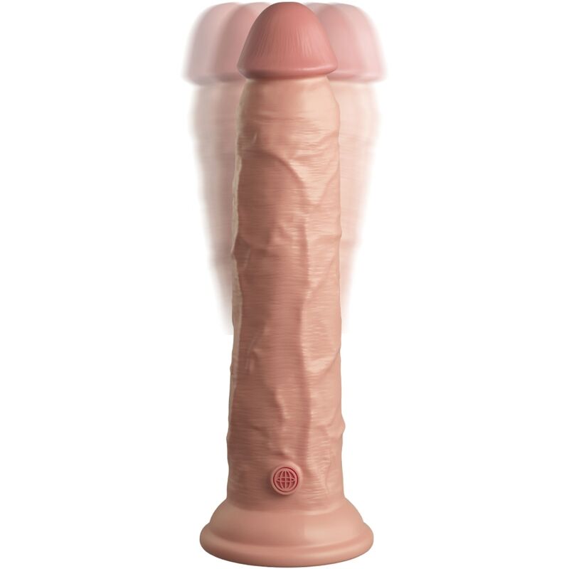 Dildo 9 Inch 2 Density Vibrating Cock