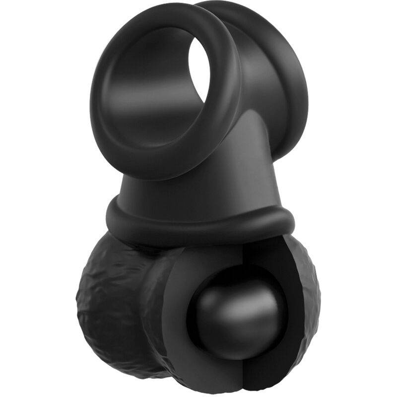 King Cock - Elite Kit Arnes Ajustable Deluxe Anillo Con Testiculos & Dildo 20.3 Cm