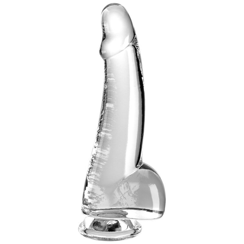 Dildo Con Testiculos King Cock Clear 15.2 Cm Transparente