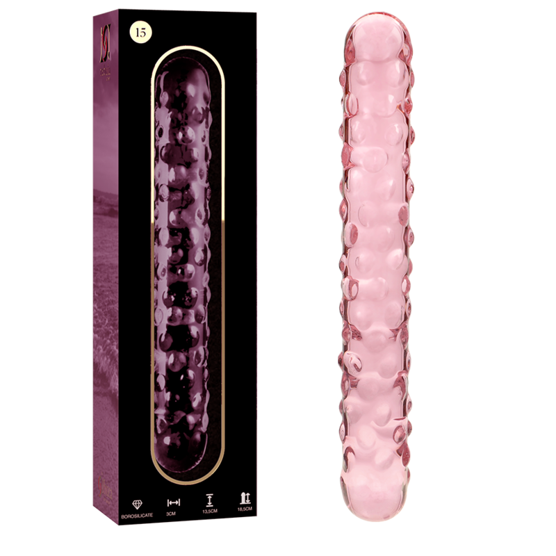 Dildo Cristal Nebula Series By Ibiza - Modelo 15 Borosilicato 18.5 X 3 Cm Rosa