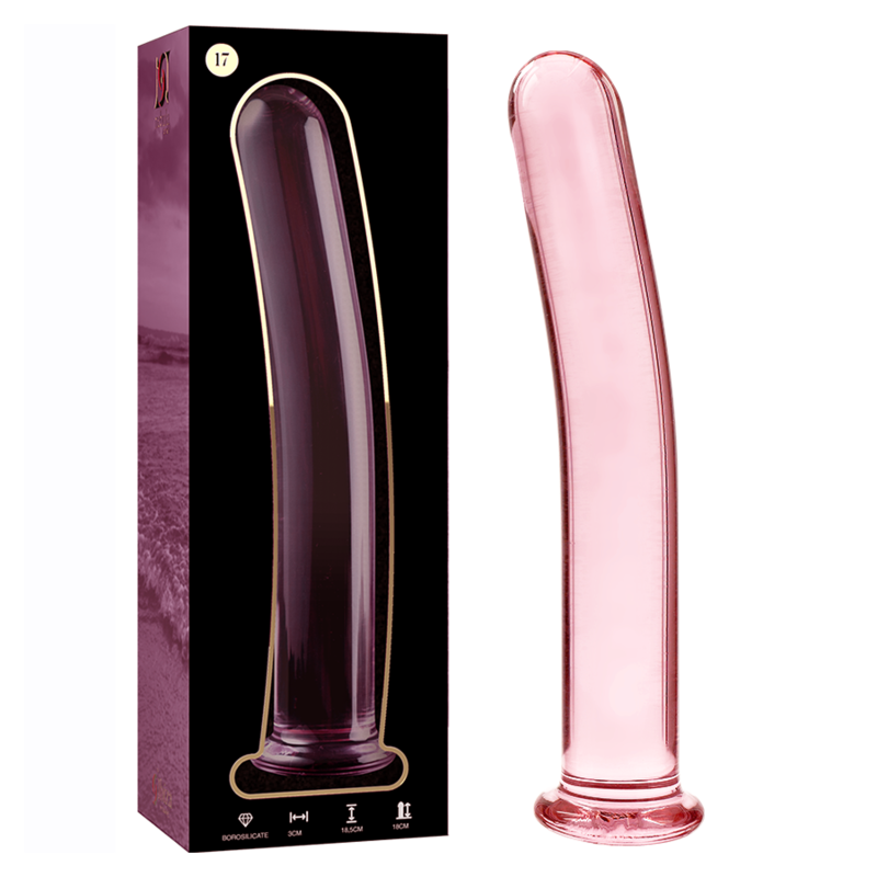 Dildo Cristal Nebula Series By Ibiza - Modelo 17 Borosilicato 18.5 X 3 Cm Rosa