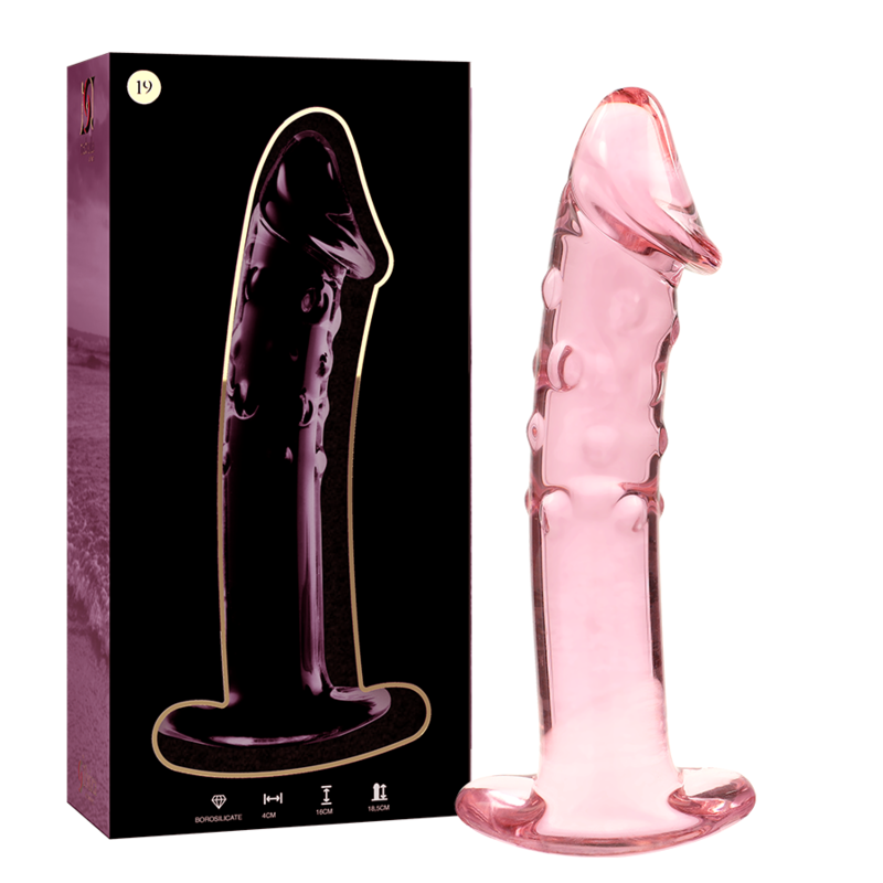 Dildo Nebula Series By Ibiza Modelo 19 Cristal Borosilicato 18.5 X 4 Cm Rosa