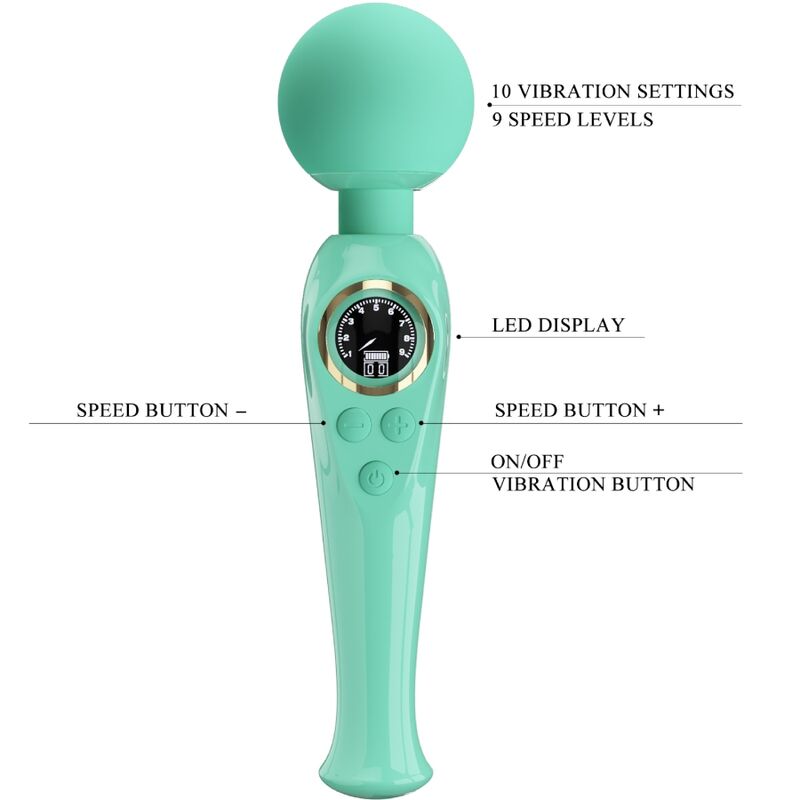 Vibrador Pretty Love Skyler Wand Verde