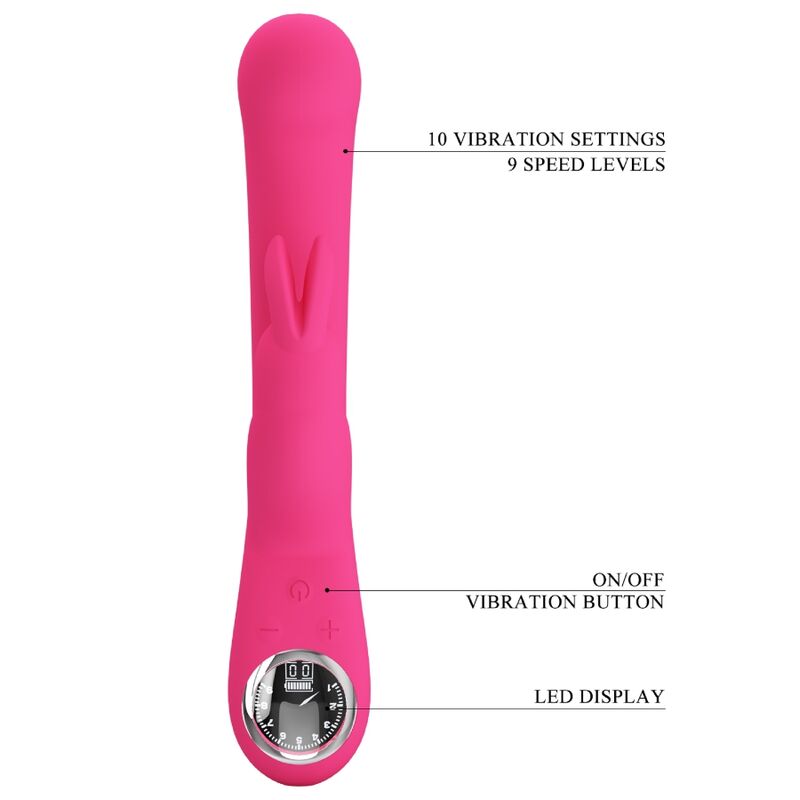 Pretty Love - Lamar Vibrador Rabbit & Punto G Rosa