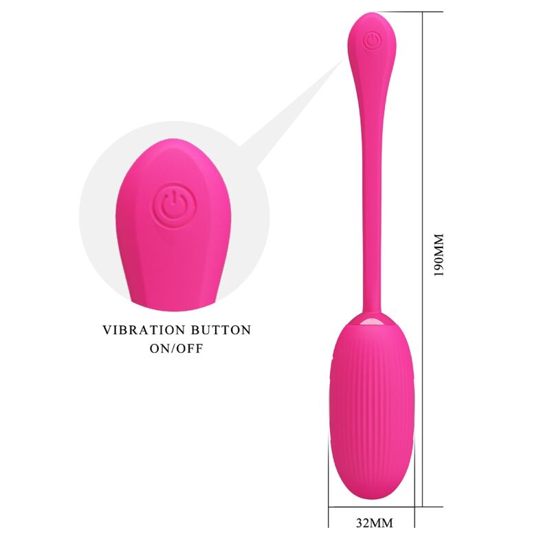 Pretty Love - Doreen Huevo Vibrador Recargable Magenta