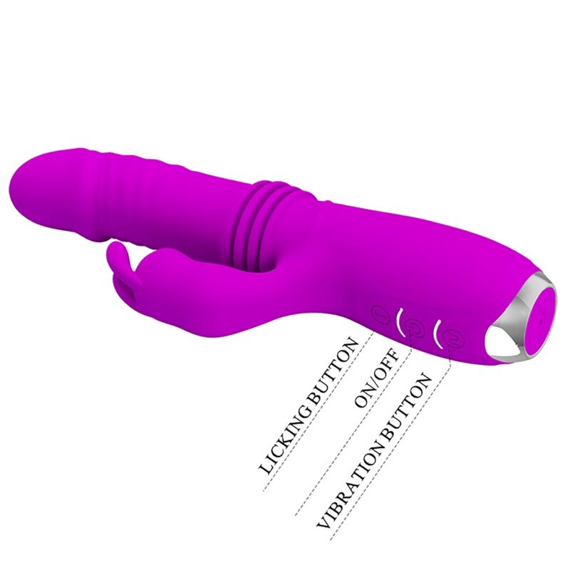 Dorothy Vibrador Con Función Up And Down Usb Púrpura