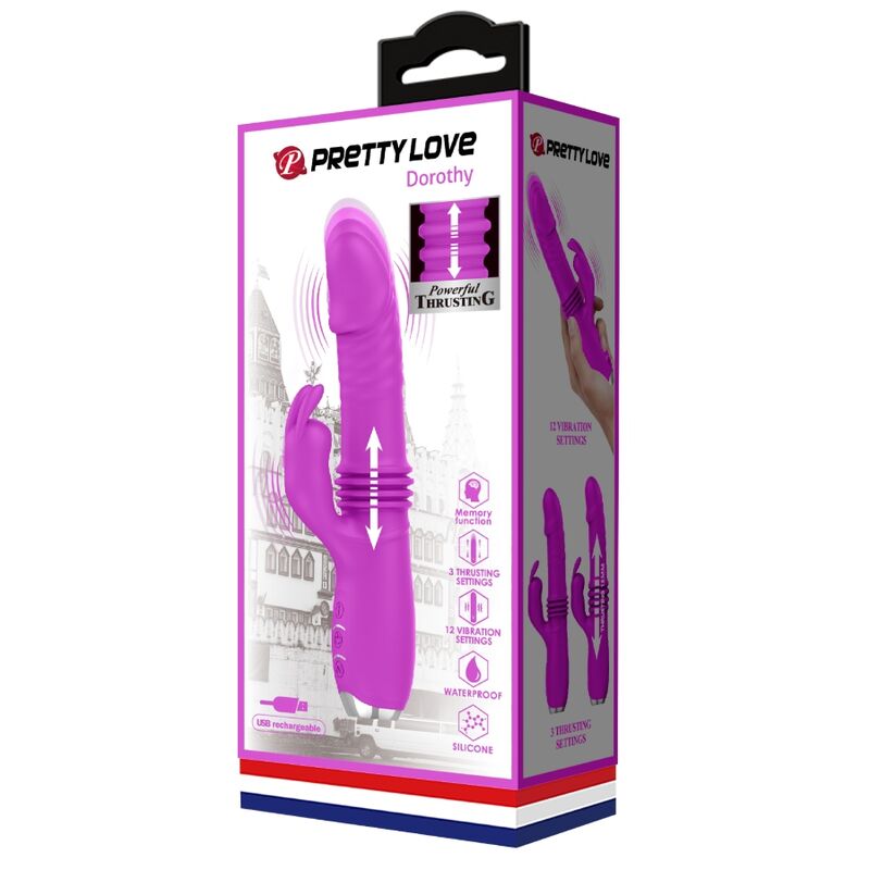 Dorothy Vibrador Con Función Up And Down Usb Púrpura