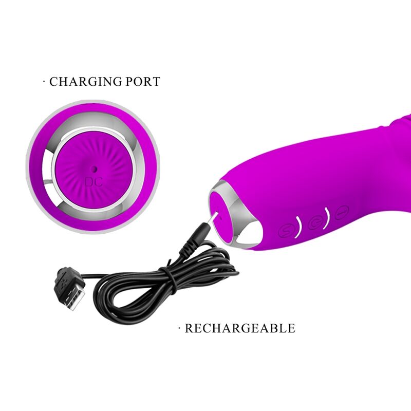 Dorothy Vibrador Con Función Up And Down Usb Púrpura