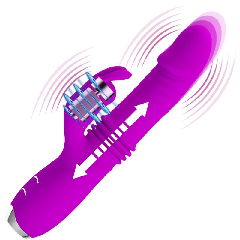 Dorothy Vibrador Con Función Up And Down Usb Púrpura